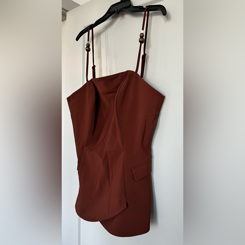 NWT Andrea Iyamah Varu Top in Cinnamon Size XL - Picture 6 of 16